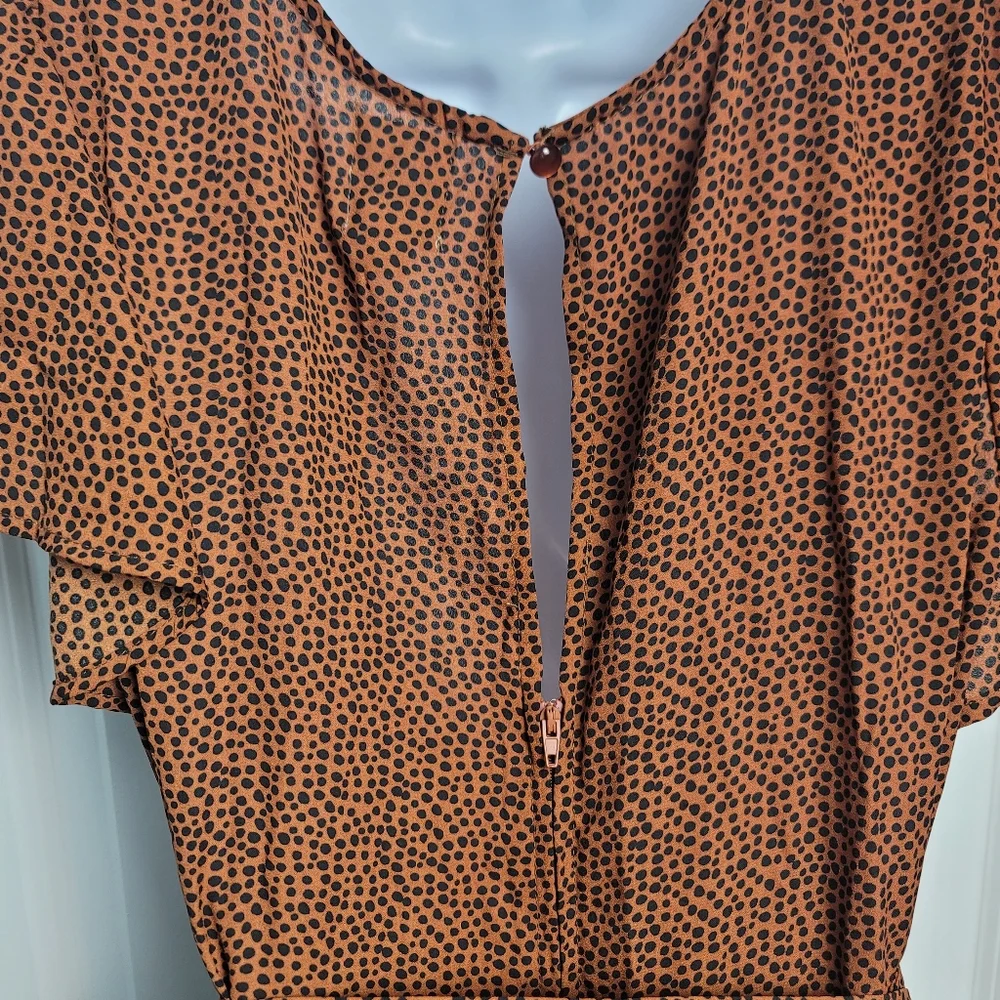 NWT - Blue Rain from Francesca's Leopard Dress - Picture 6 of 13